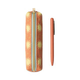 Designworks – Set de Bolígrafo y Estuche -  Pen & Pouch Set - Terracotta Sun