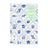 Midori - Yuru Log Notebook (B6) Cuaderno con Malla de Puntos | Blue Nordic