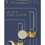 Designworks Ink - Set de 2 Pen Clips (Portalápices) - Celestial