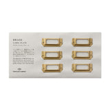 Traveler's Company - BRASS Label Plate