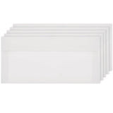 Rico Design - Paper Poetry Luxury Pack de 5 sobres DL 11x22cm de 100 g/m² | White