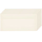 Rico Design - Paper Poetry Luxury Pack of 5 envelopes DL 11x22cm 100 g/m² | Ivory
