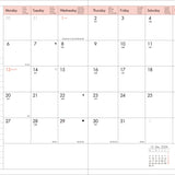Mark's - Agenda Semanal B6 | Oct 2025 - Dic 2026 | Colors Green
