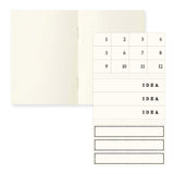 Midori MD Paper - MD Notebook Light A7 Pack de 3 cuadernos | Hojas Lisas