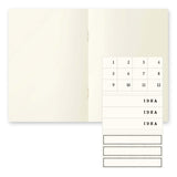 Midori MD Paper - MD Notebook Light A6 Pack de 3 cuadernos | Hojas Lisas