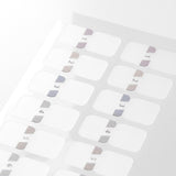 Midori - Index Label (S) Chiratto Numbers | Gray