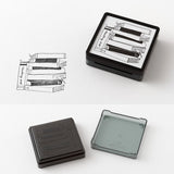 Midori - Paintable Stamp Pre-inked Book  - Sello Reading List