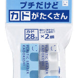 Kokuyo - Mini Kadokeshi Gomas de borrar | Pack de 2 | Blanco y Azul