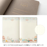 Midori - Yuru Log Notebook (B6) Cuaderno con Malla de Puntos | Travel Hotel