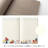 Midori - Yuru Log Notebook (B6) Cuaderno con Malla de Puntos | Motif Textile