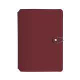 vacavaliente - Cuaderno Madison A5 - Funda de Cuero Reciclado y Cuaderno de Puntos | Merlot