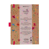 ARTEBENE - Notebook with Elastic Closure A5 | Dotted Pages | Wild Blossoms