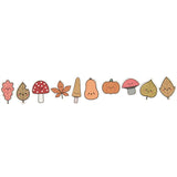 Rico Designs - Pegatinas Washi Funny Fall - Rollo de 200
