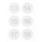 Rico Design - Paper Poetry Pegatinas Calendario de Adviento | Números 1 - 24