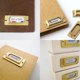 Traveler's Company - BRASS Label Plate