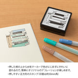 Midori - Paintable Stamp Pre-inked Book  - Sello Reading List