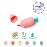 Legami – Set De 6 Mini Subrayadores - Carrate Team | Carrot