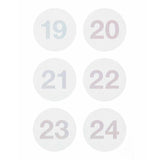 Rico Design - Paper Poetry Pegatinas Calendario de Adviento | Números 1 - 24