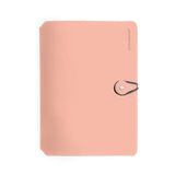 vacavaliente - Cuaderno Madison A5 - Funda de Cuero Reciclado y Cuaderno Rayado | Pink Sand