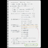 Kokuyo - Soft Ring Cuaderno con Anillas Flexibles | B6 Clear - Malla de Puntos