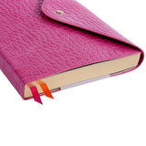ARTEBENE - MAJOIE Notebook A5 Vegan Leather Croc | Dotted | Pink