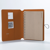vacavaliente - Cuaderno Madison A5 - Funda de Cuero Reciclado y Cuaderno Rayado | Mattone