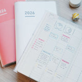 Kokuyo - JIBUN TECHO 2026 First Kit | Agenda Semanal | Red