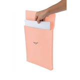 vacavaliente - Porta Papeles de Cuero Reciclado A4 Urban | Pink Sand