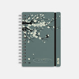 vacavaliente - Agenda Escolar A5 Semanal | Septiembre 2025 a Agosto 2026 | Sakura Eucalyptus