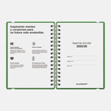 vacavaliente - Agenda Escolar A5 Semanal | Septiembre 2025 a Agosto 2026 | Leo Hipster