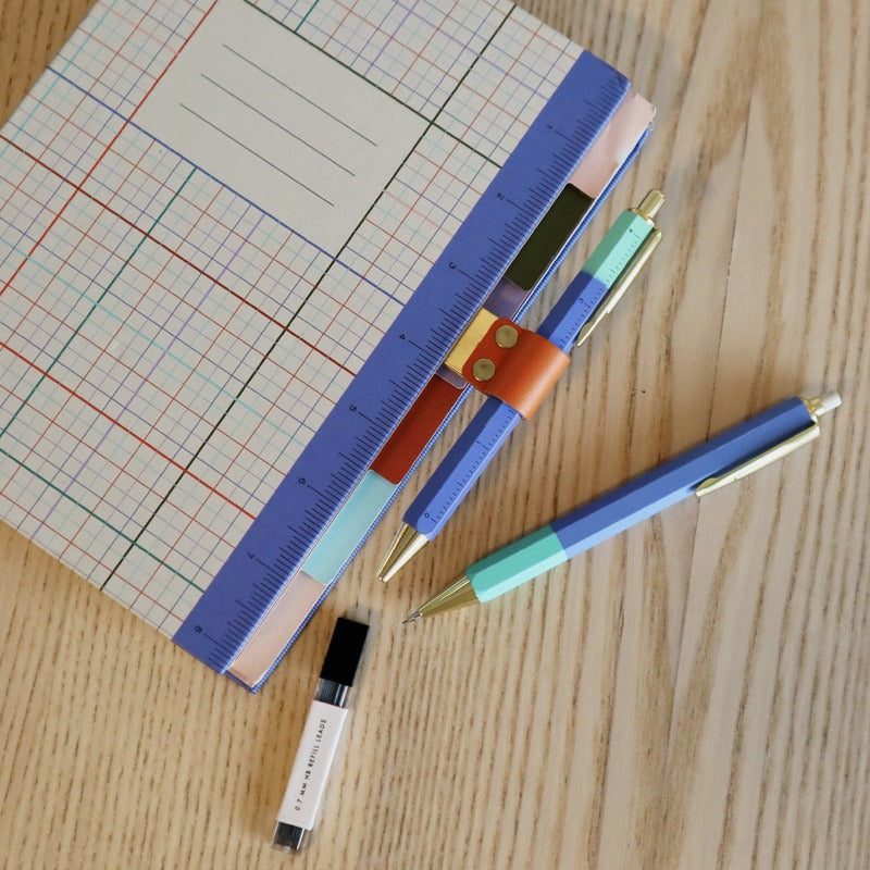 Kikkerland - Inkerie Set Ballpoint Pen, 0.7mm Pencil, Clip and Leads