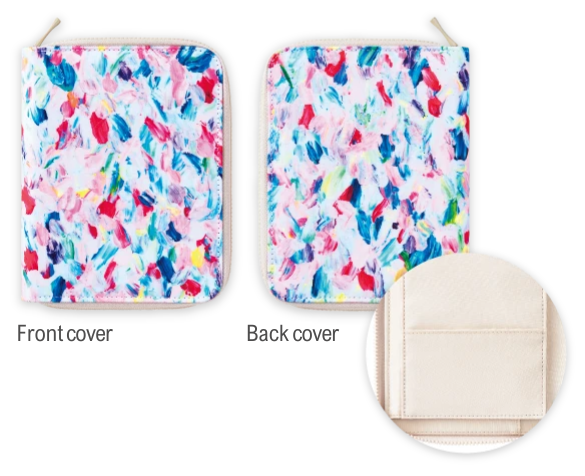 King Jim - HITOTOKI NOTE Passport con funda de cremallera | Paint