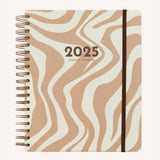 Kokonote - Agenda Escolar 2024/2025 17 Meses | Semana Vista 21x25 cm | Olympia Marble Cake
