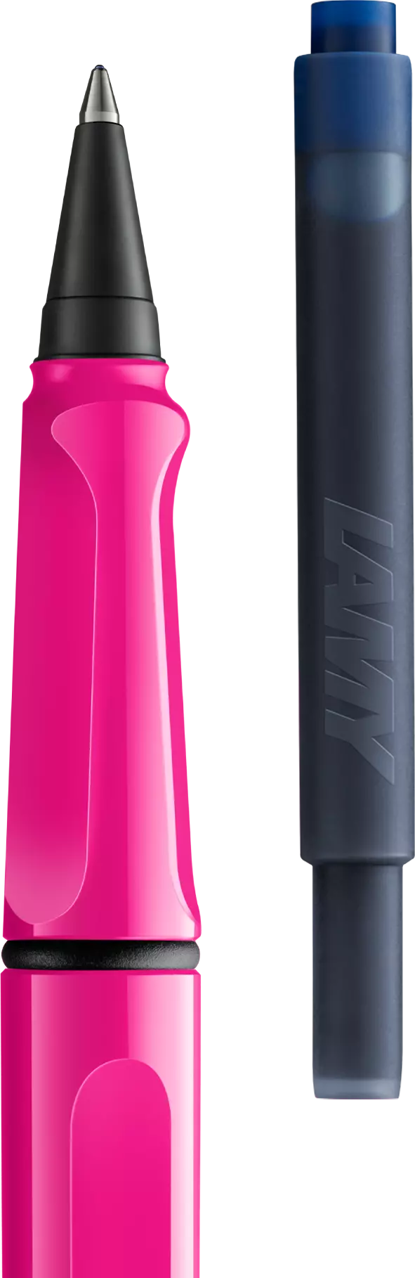 LAMY Safari Roll-ink Pink — roller de cartucho rosa
