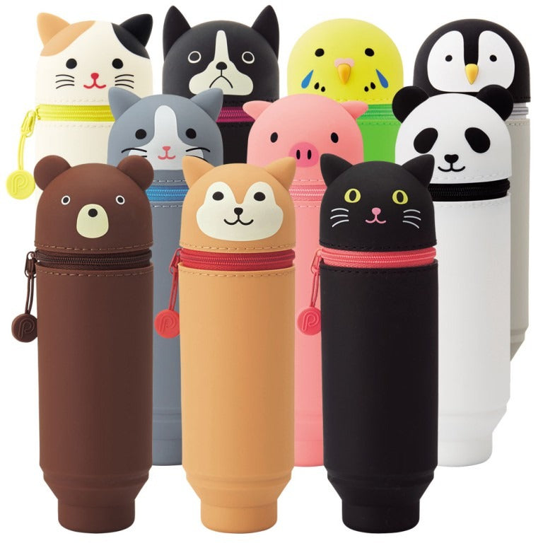 Lihit Lab - Punilabo Standing Pencase | Calico Cat