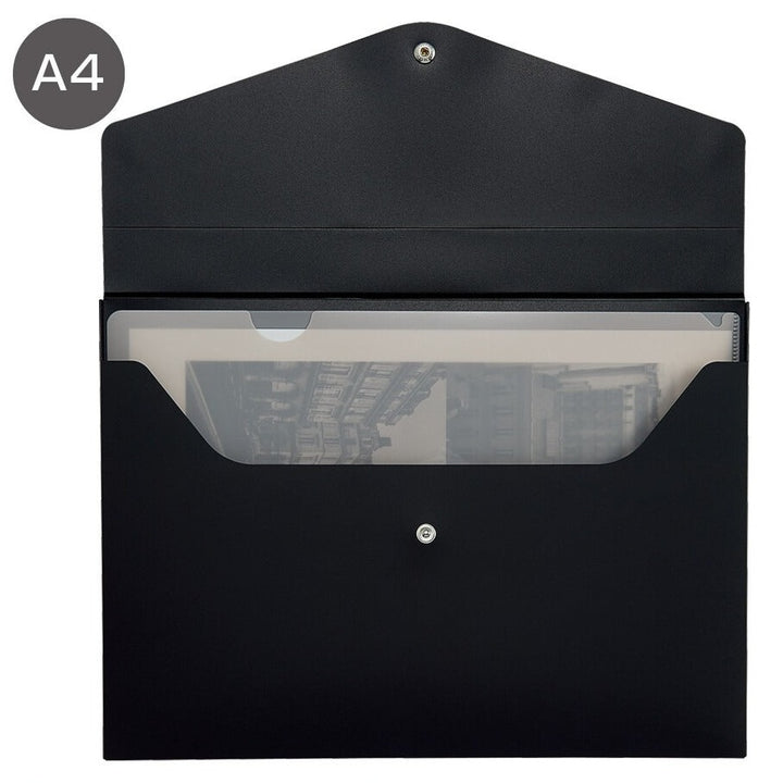 Lihit Lab - Recycled Plastic Folder A4 Noir Noir