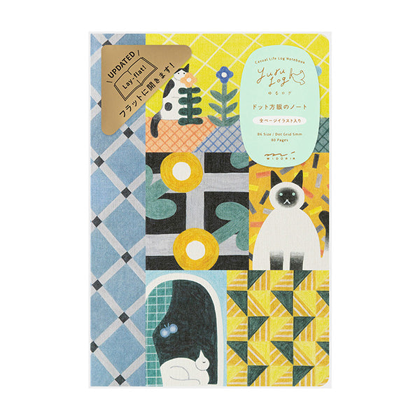 Midori - Yuru Log Notebook B6 | Cat A
