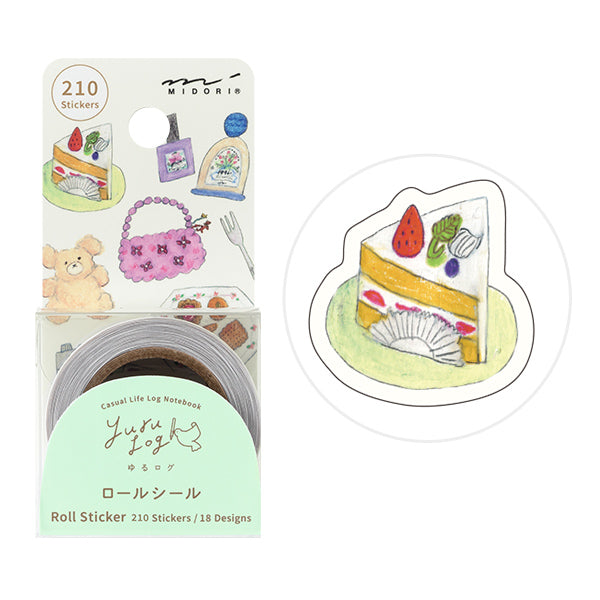 MIDORI - Roll Sticker Yuru Log | Motifs