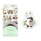 MIDORI - Roll Sticker Yuru Log | Animal Emotions