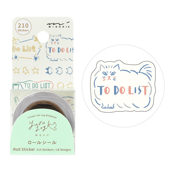 MIDORI - Roll Sticker Yuru Log | List