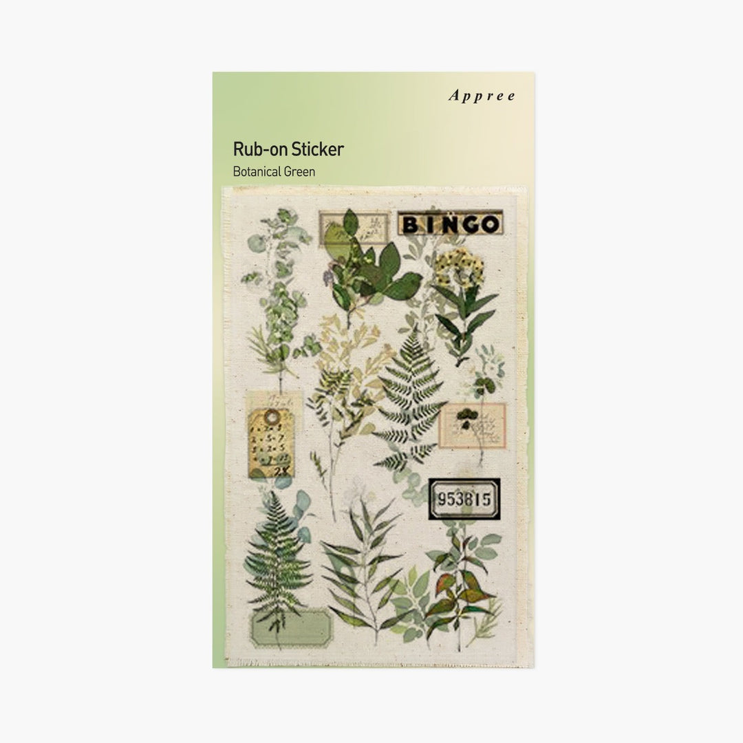 Appree - Rub on Sticker | Botanical Green
