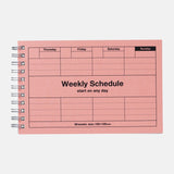 Mark's - Planificador Perpetuo Semanal Weekly Schedule | Pink