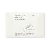 Midori MD Paper - MD Letter Envelope Cotton Sideways - Sobres blancos horizontales