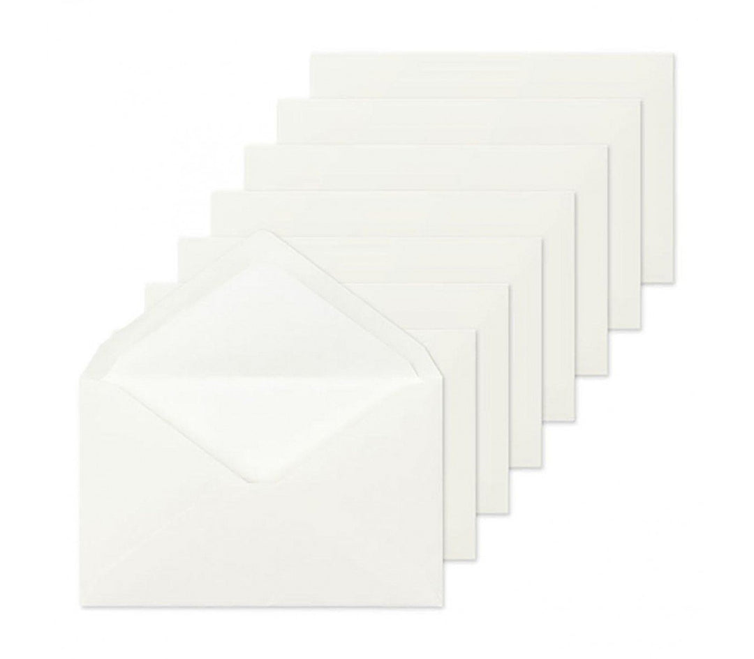 Midori MD Paper - MD Letter Envelope Cotton Sideways - Sobres blancos horizontales
