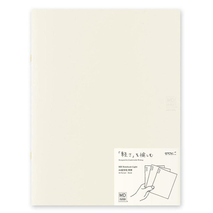 Midori MD Paper - MD Notebook Light A4 - Pack of 3 notebooks | Blank 