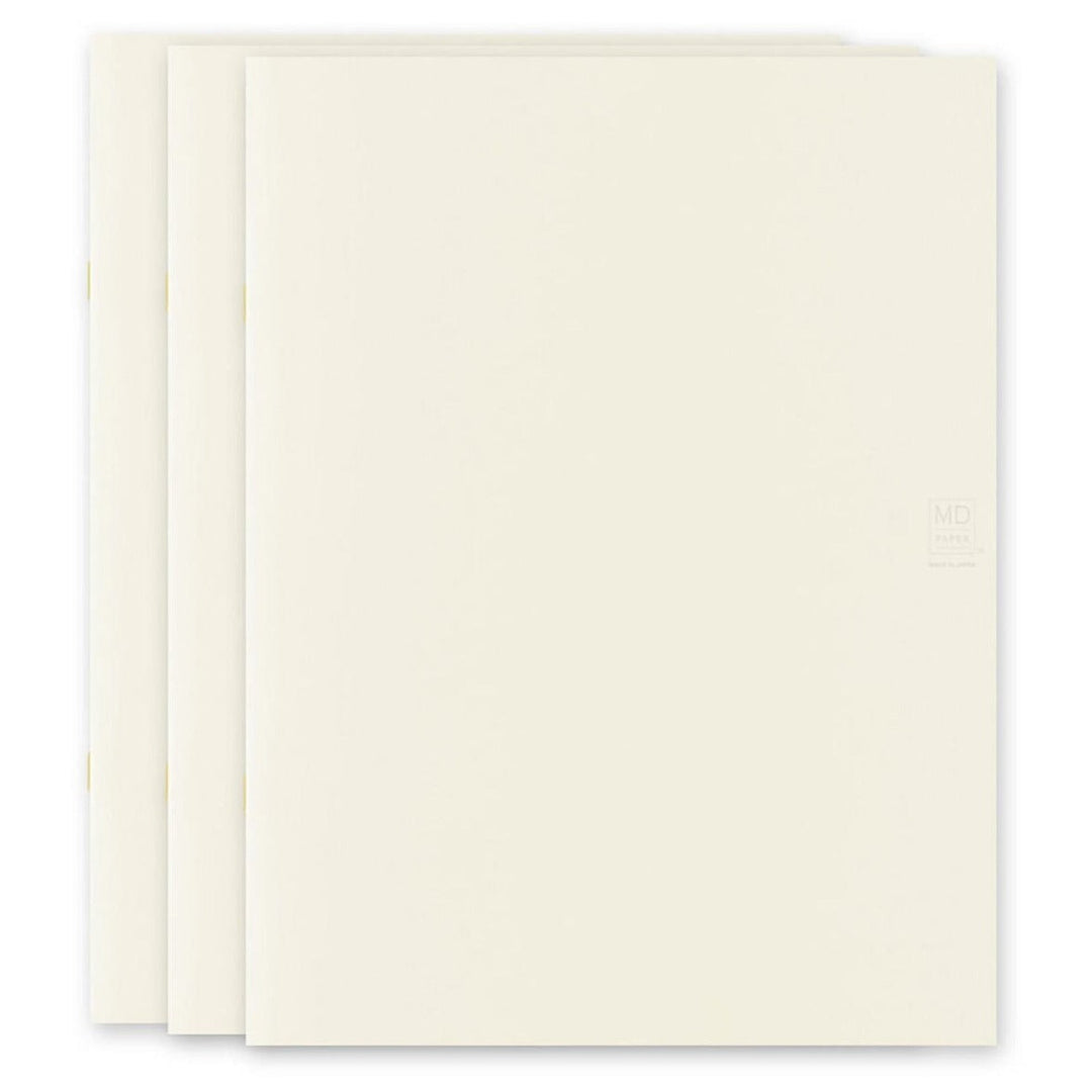 Midori MD Paper - MD Notebook Light A4 Pack de 3 cuadernos | Hojas con cuadrícula