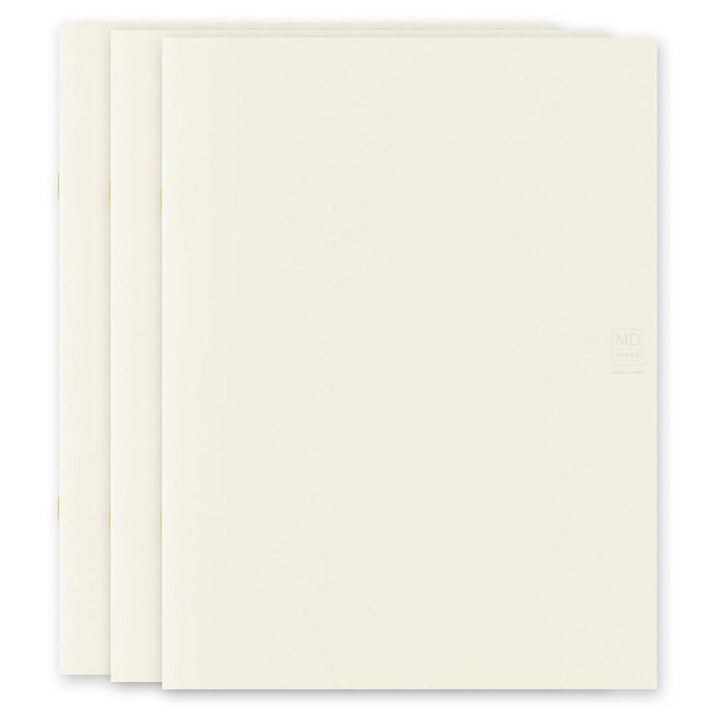 Midori MD Paper - MD Notebook Light A4 - Pack of 3 notebooks | Lined 