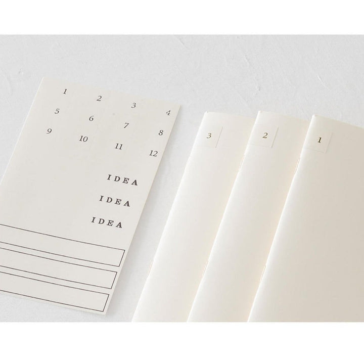Midori MD Paper - MD Notebook Light A4 Pack de 3 cuadernos | Hojas lisas