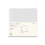 Midori MD Paper - MD Notebook Cover A5 Square Clear - Funda Transparente Protectora para MD Notebook