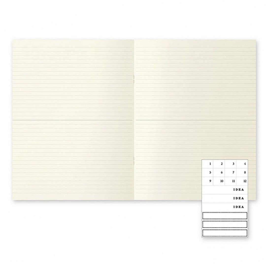 Midori MD Paper - MD Notebook Light A4 Pack de 3 cuadernos | Hojas con líneas